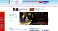 Desktop Screenshot of christianevents.mu